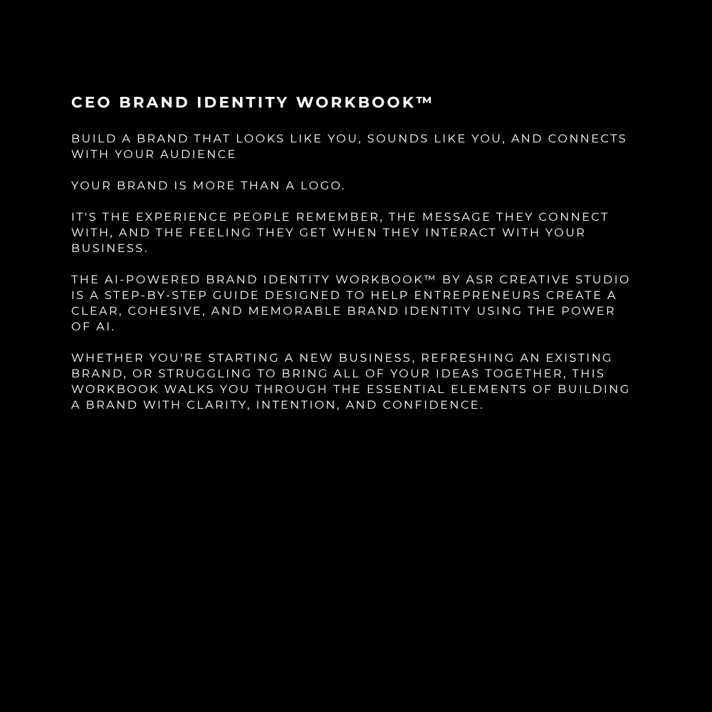 ASR Creative Studio- CEO Brand Identity