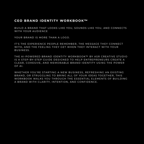 ASR Creative Studio- CEO Brand Identity