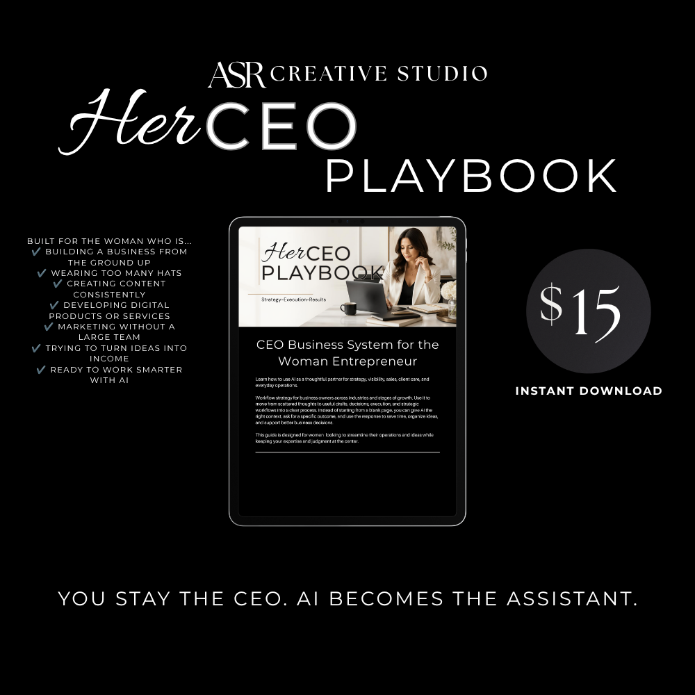 ASR Creative Studio- Her CEO Playbook