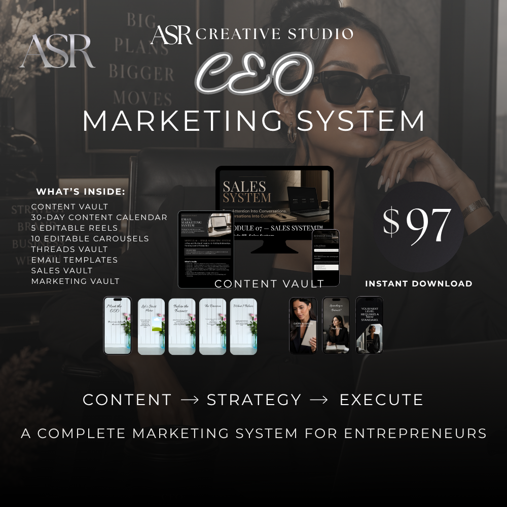 ASR Creative Studio- CEO Marketing System